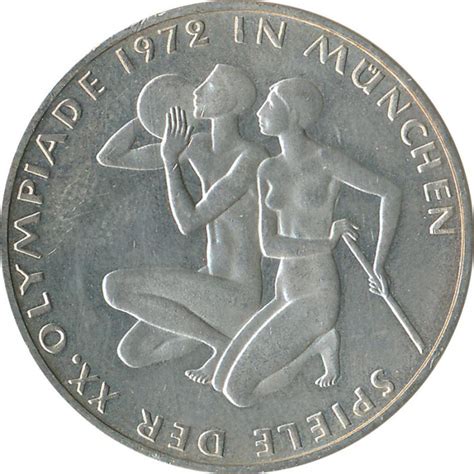 münze 10 dm olympische spiele 1972 wert